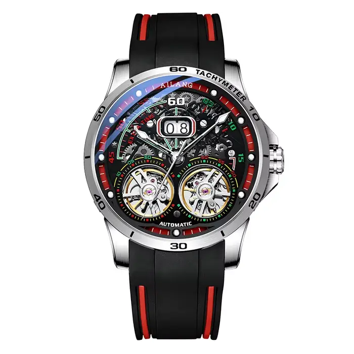 Montre mécanique automatique double tourbillon super cool 2026