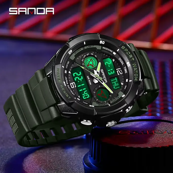 Montre-bracelet à quartz de style G pour hommes
