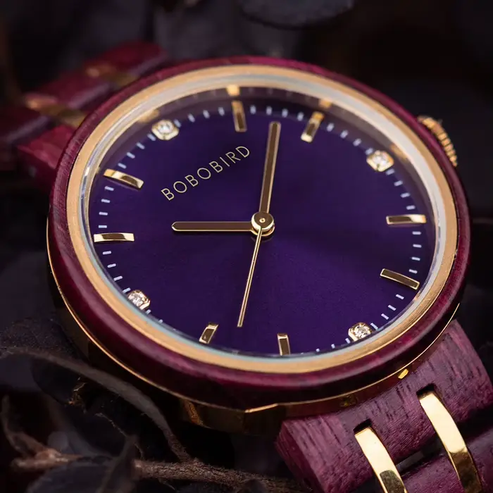 BOBO BIRD-Montre-bracelet en bois pour femme