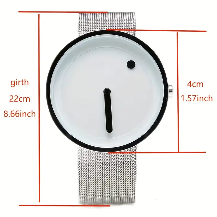 Montre au design minimaliste à pois avec une valeur esthétique élevée