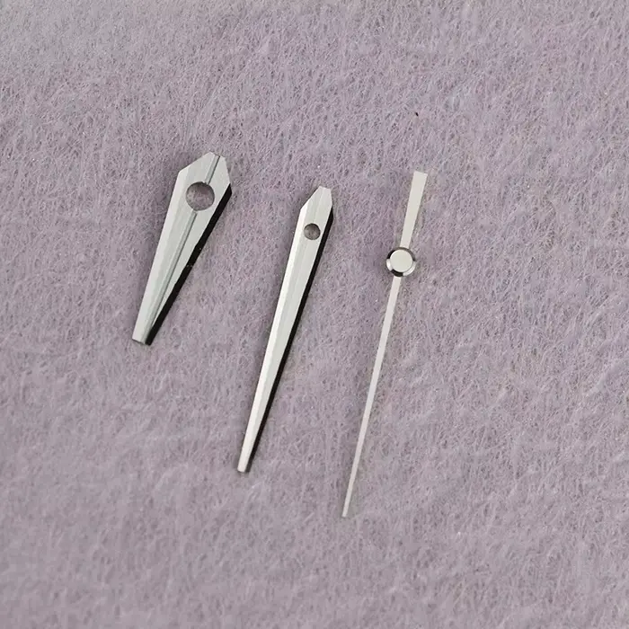 Aiguilles argentées GS pour mouvement NH35, accessoire de montre pour cadran de montre classique