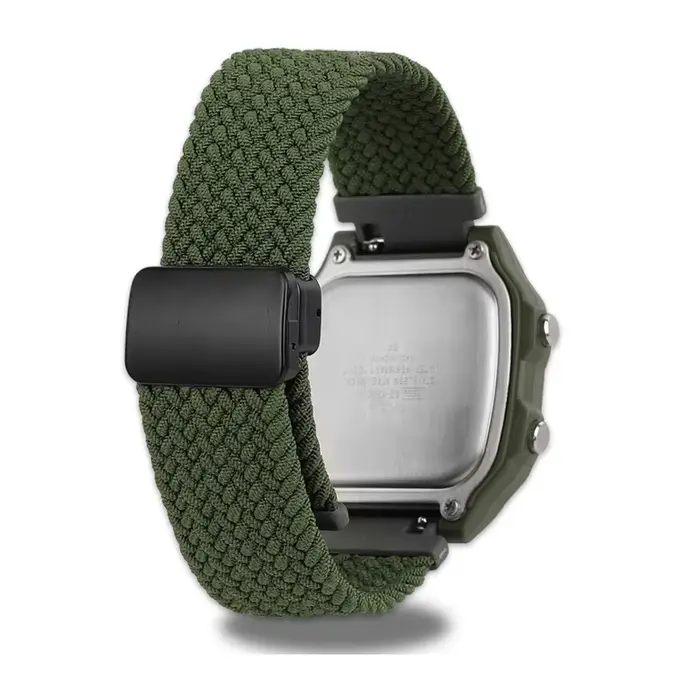 Bracelet de montre en nylon élastique pour Casio A158 A168 A159 A169 F91W AE-1200WHD/ae1300 | Boucle magnétique à