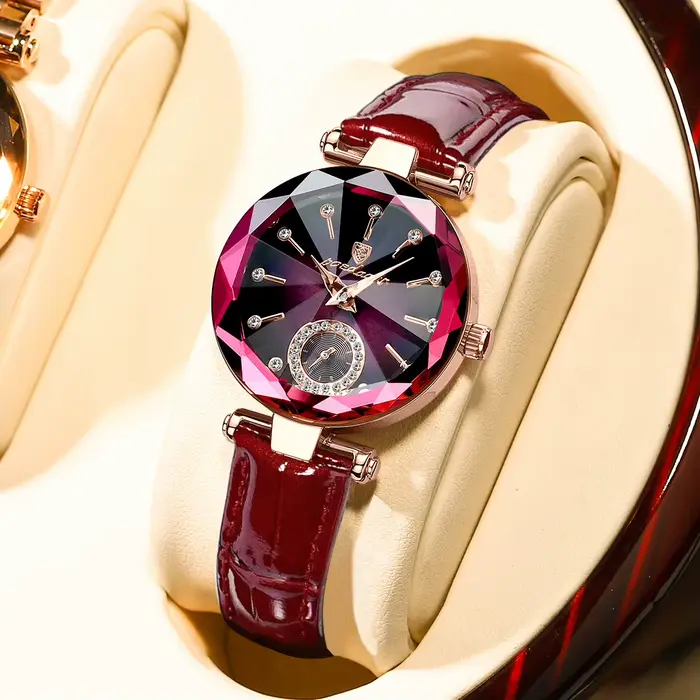 POEDAGAR femmes montres mode diamant cadran en cuir montre à Quartz haut de gamme de luxe étanche dames montre-bracelet petite amie cadeau