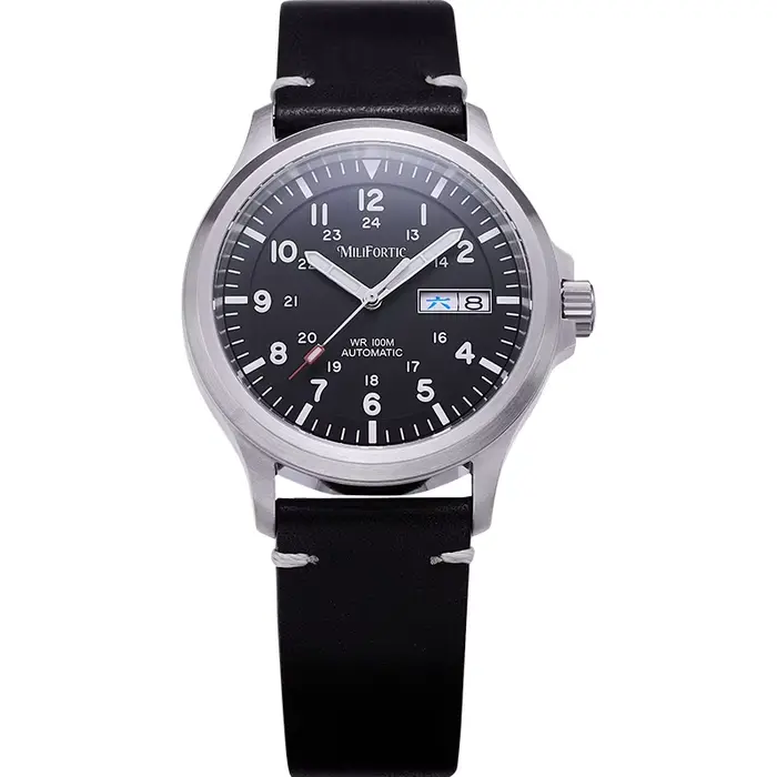 Montre de terrain militaire Milifortic 39mm M097 NH36 mouvement mécanique automatique calendrier saphir hommage montres étanches pour hommes