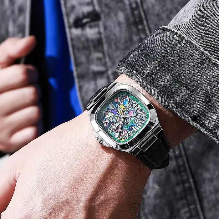 Nouveau Style Hip hop hommes montres de luxe automatique