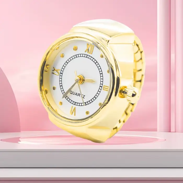Nouvelles offres spéciales montres à anneau littéral romain créatif avec boîtiers en alliage