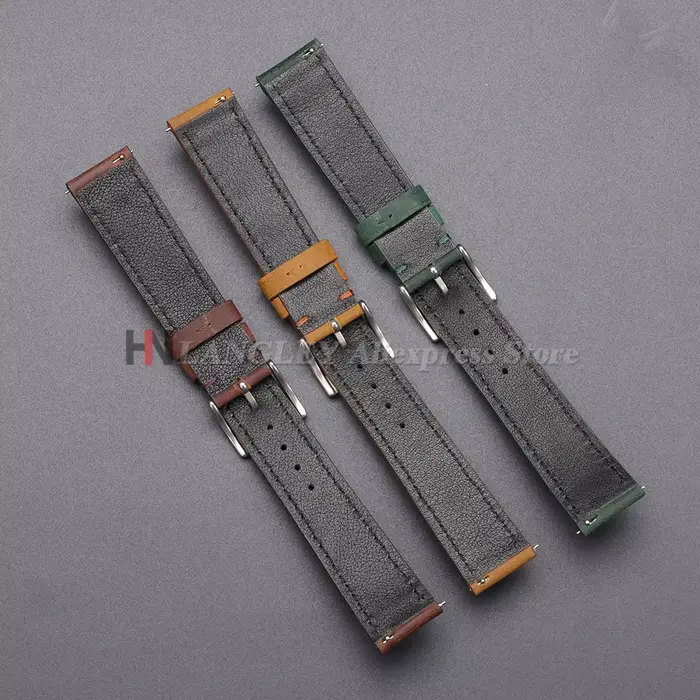 Bracelet de montre en cuir de veau véritable