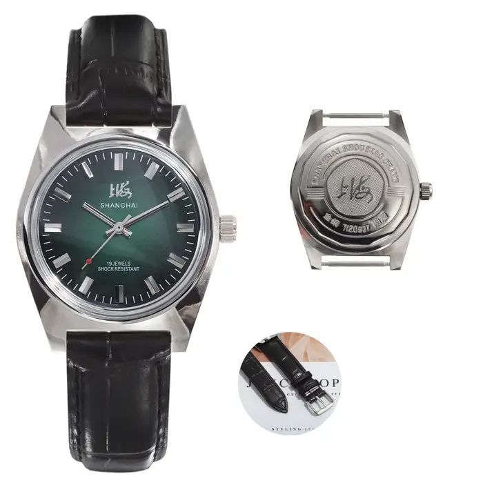 Montre mécanique à remontage manuel pour homme Shanghai 36MM 7120, étanche, classique, fabrication c