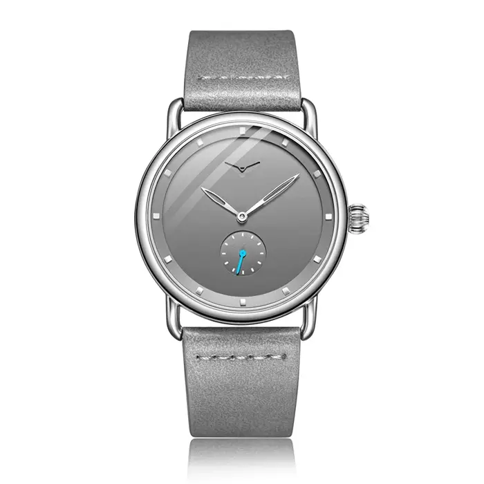 Montre décontractée hommes marque ONOLA montre-bracelet à quartz simple étanche en cuir homme