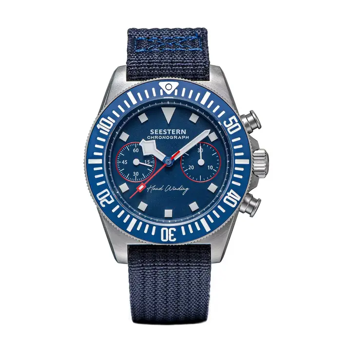 SEESTERN-Montre chronographe mécanique Tianjin ST1901 pour homme, montres-bracelets en saphir, brace
