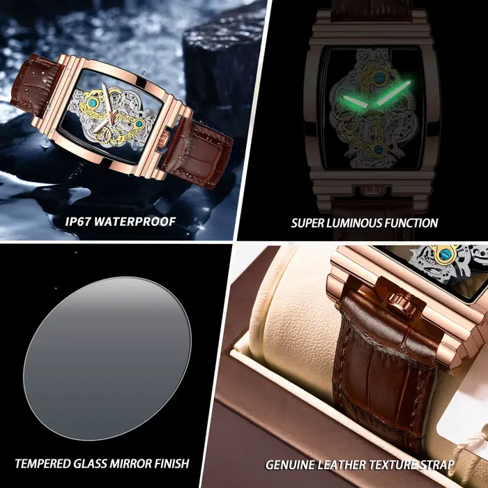 Montres à quartz vintage précises BINBOND pour hommes