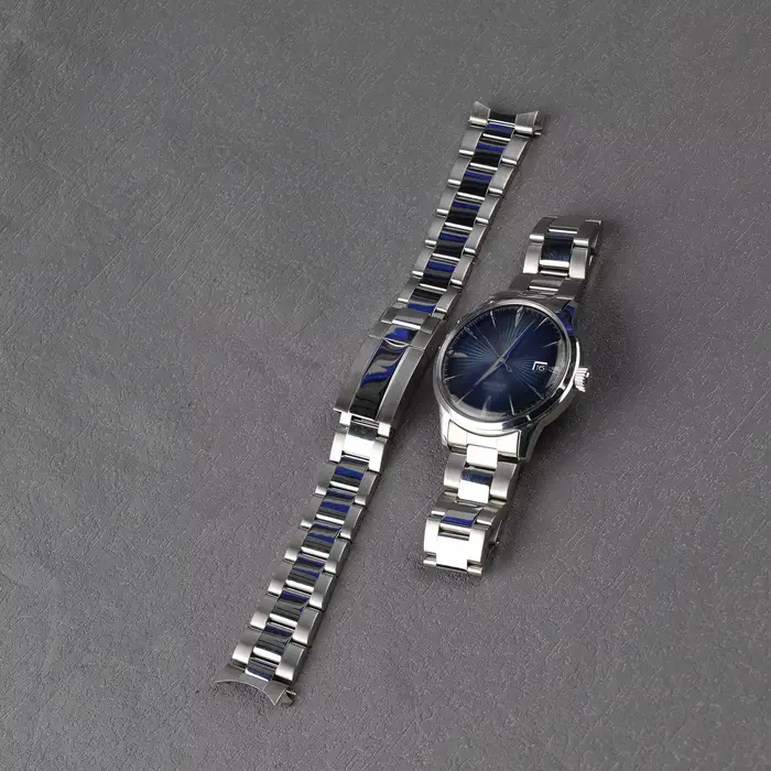 Pour Seiko Presage SRPB41 43 45 47 Cocktail Time-Rolamy 20mm bracelet de montre en acier inoxydable poli argent avec fermoir huître