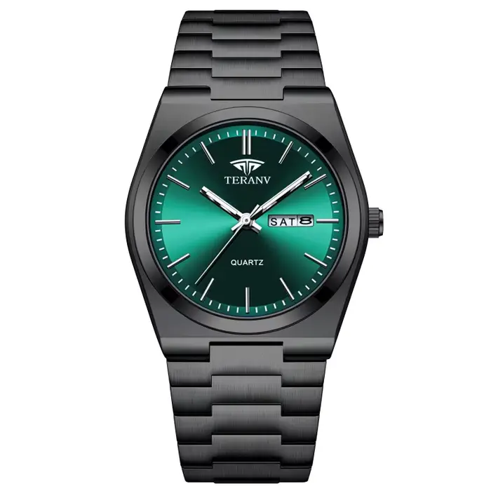 Montre pour homme, montre à quartz ultra-fine lumineuse