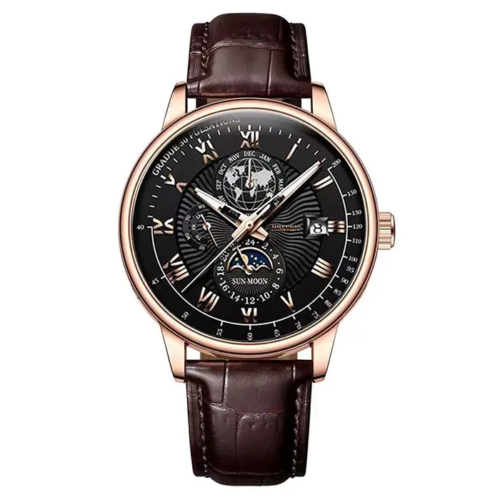 Montre à quartz pour homme de style coréen