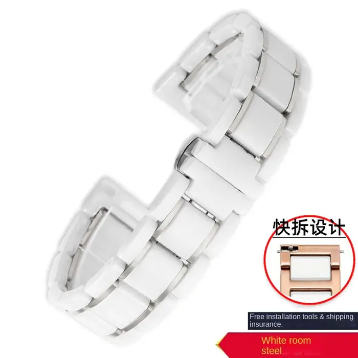 Bracelet de montre en céramique pour hommes et femmes