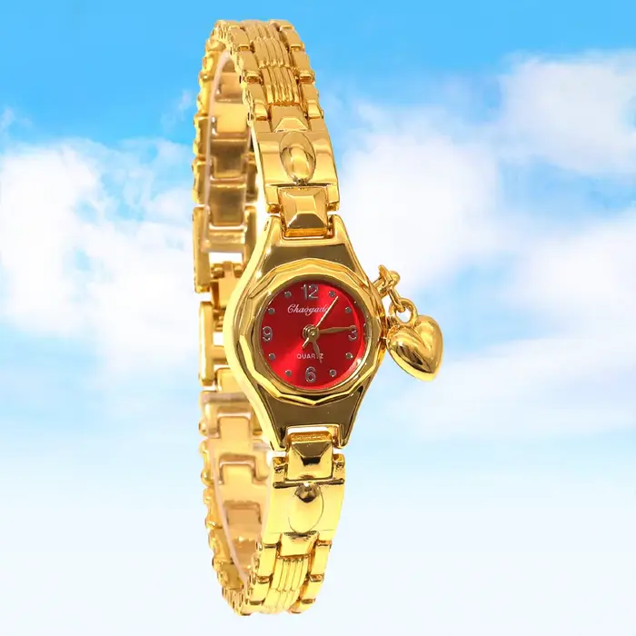 Montre-bracelet Vintage Ultra Mince Pour Femmes Élégante Et Mignonne Avec Boîtier En Acier Inoxydable Occasions Spéciales Blanc Bleu Or Rose Rouge Violet Noir