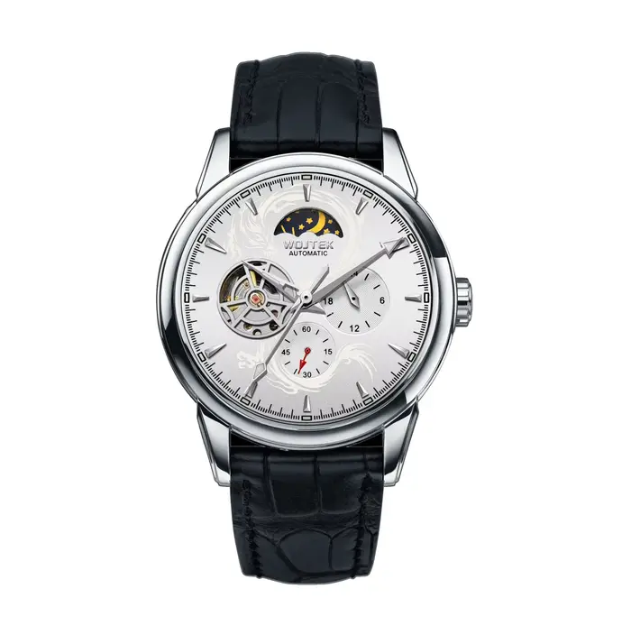 Montre mécanique pour homme, série squelette, diamètre 40 mm, épaisseur 14,8 mm, fonction luminescen