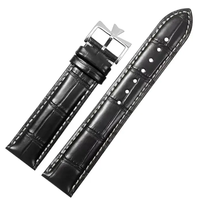 19mm 20mm 21mm 22mm bracelet de montre en cuir véritable remplacement pour Vacheron Constantin Patrimony VC noir bleu