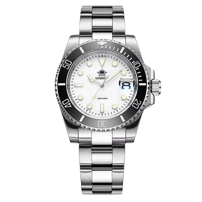 ADDIESDIVE montre pour hommes montre-bracelet à Quartz 200m étanche plongée lunette en céramique lum