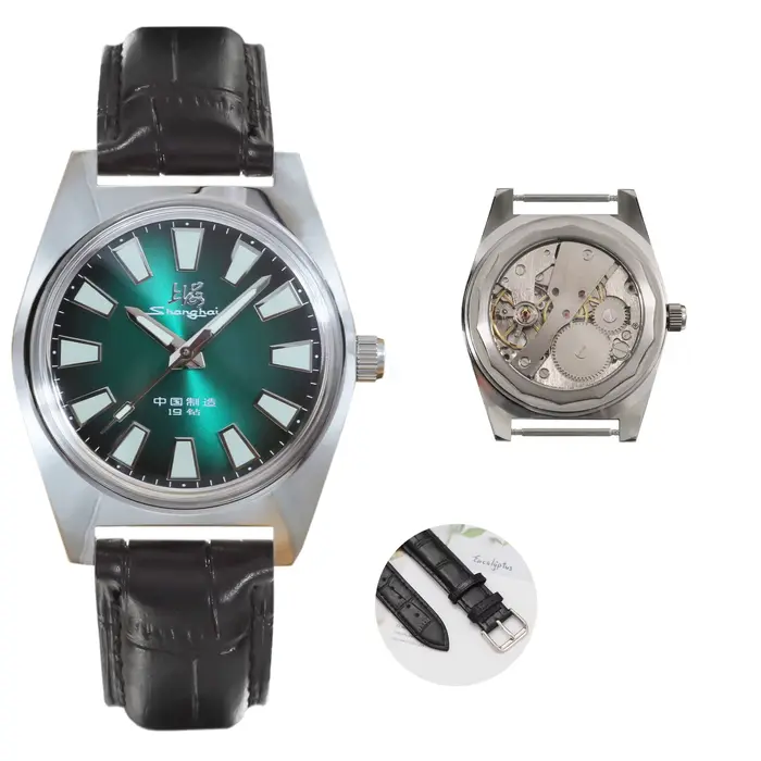 Shanghai 36MM montre mécanique à remontage manuel 7120 montre de conception Bauhaus étanche pour hom