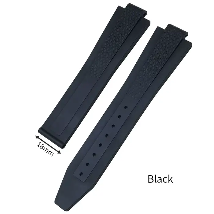 Bracelet de montre convexe en caoutchouc fluoré FKM souple, pour Longines L3 830 835 Hydroconquest C