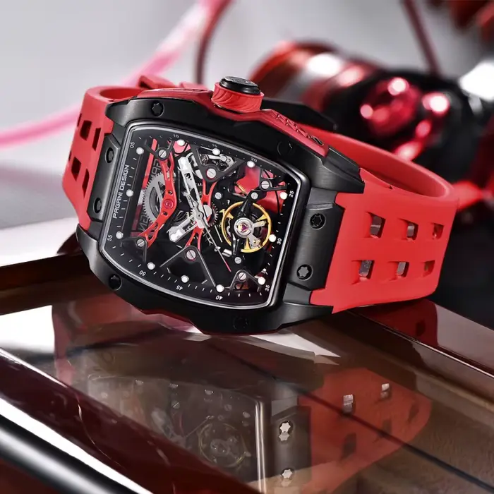 PAGANI DESIGN YS018 nouveau 42MM montre-bracelet mécanique automatique mode décontracté squelette saphir montre en acier inoxydable pour hommes cadeau