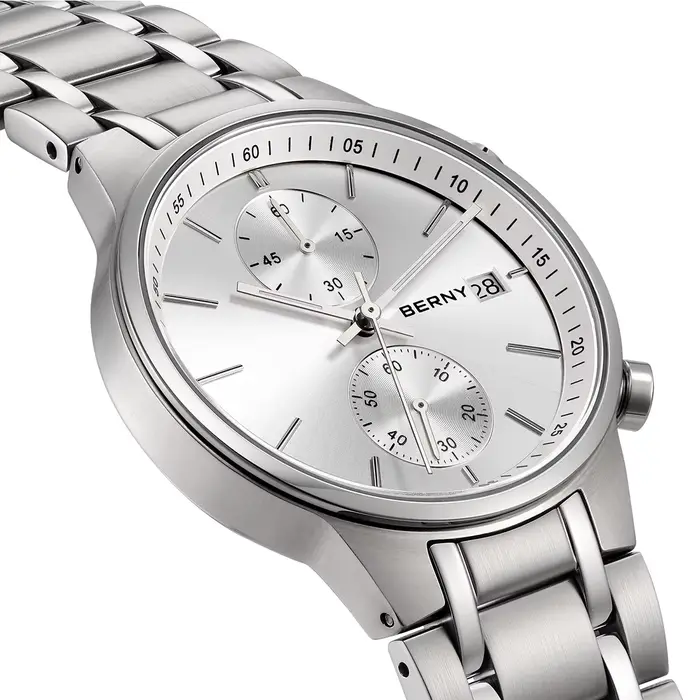 Montre BERNY 2285VM Sport Quartz avec Fonction Calendrier et Résistance à l'Eau pour Hommes Occasions Spéciales