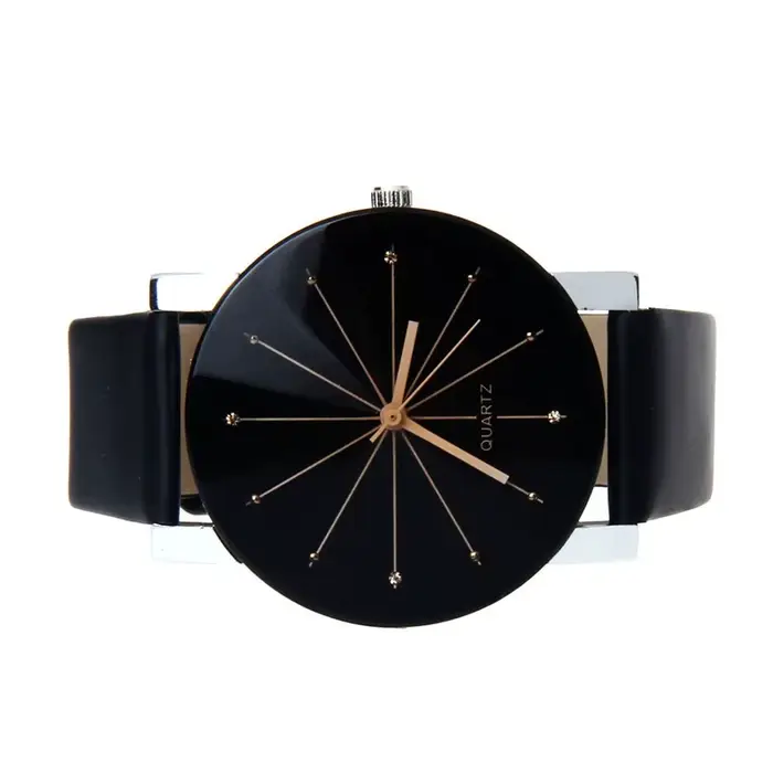 Couple amoureux montres Quartz cadran horloge en cuir PU montre-bracelet Relojes montre femmes hommes mode luxe Relogio Feminino Saat