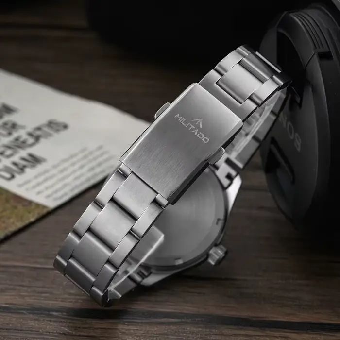 Militado ML08 montre militaire VH31 mouvement à Quartz Double cristal saphir C3 BGW9 lumineux 10Bar 