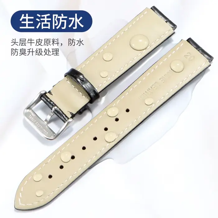 Bracelet de montre en cuir convexe invasive TA pour hommes et femmes