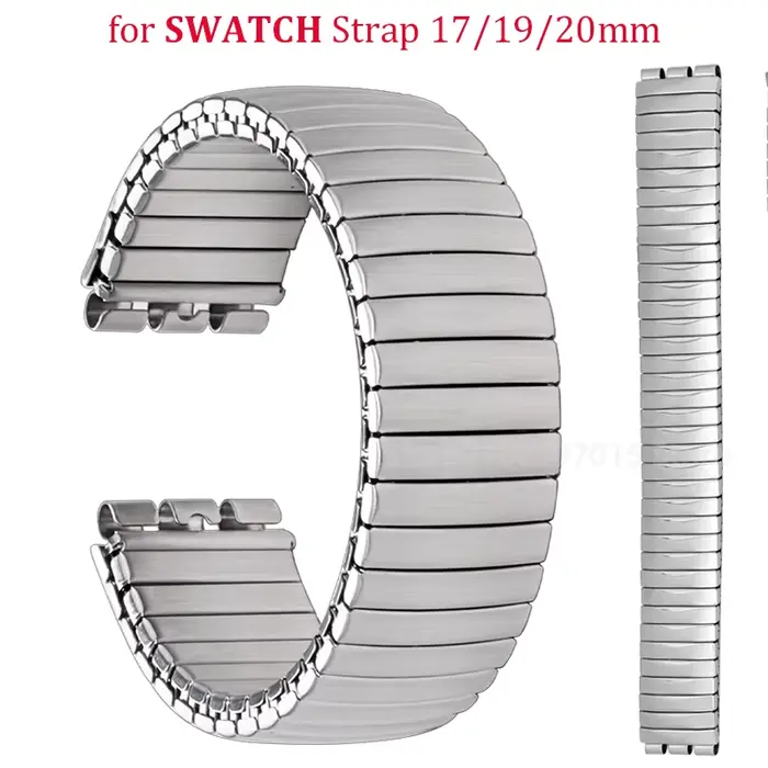 Bracelet de montre élastique pour Swatch 17mm 20mm