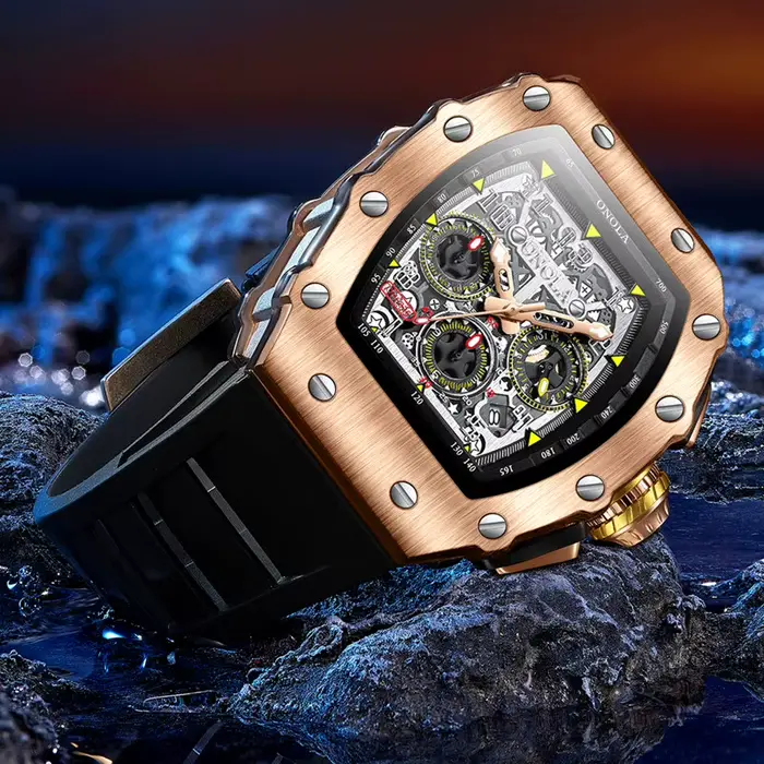 Montre à quartz étanche pour homme