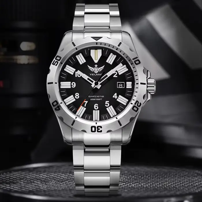 Montre YELANG V1036 Quartz Élégante pour Homme Résistante à l'Eau Occasions Spéciales Aventures Extraordinaires
