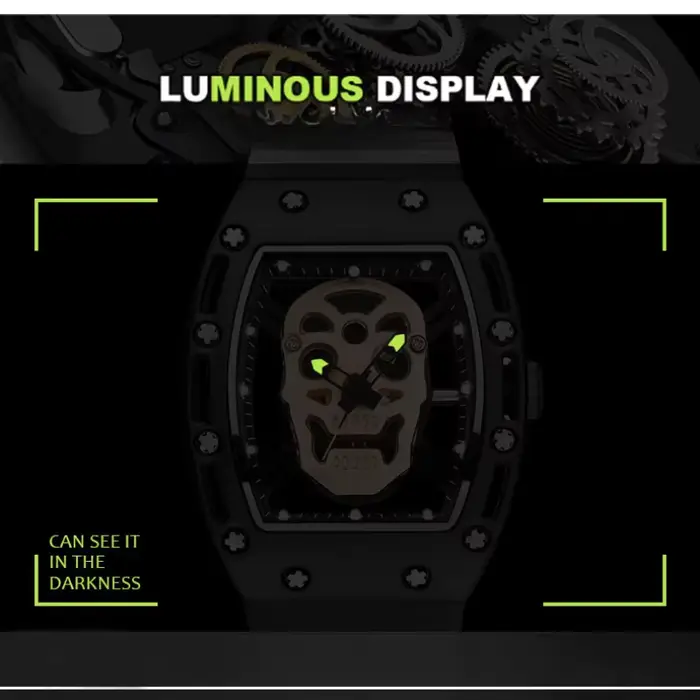 Montres tête de mort étanches pour hommes