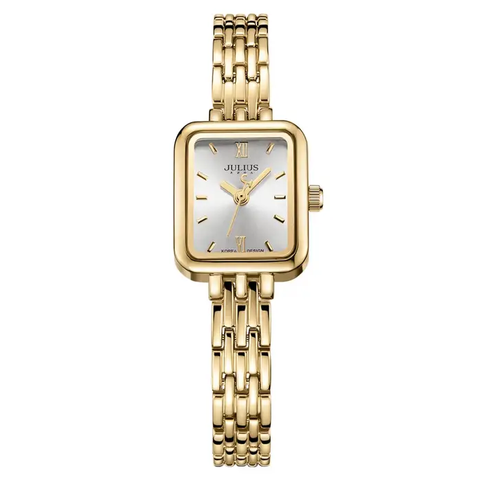 Montre Julius en acier inoxydable bracelet résistant à l'eau pour femmes élégantes et casual style mode quartz occassions spéciales