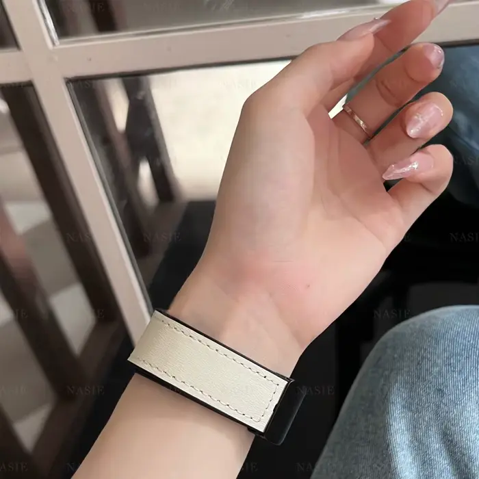 Bracelet en cuir véritable pour Fitbit Versa