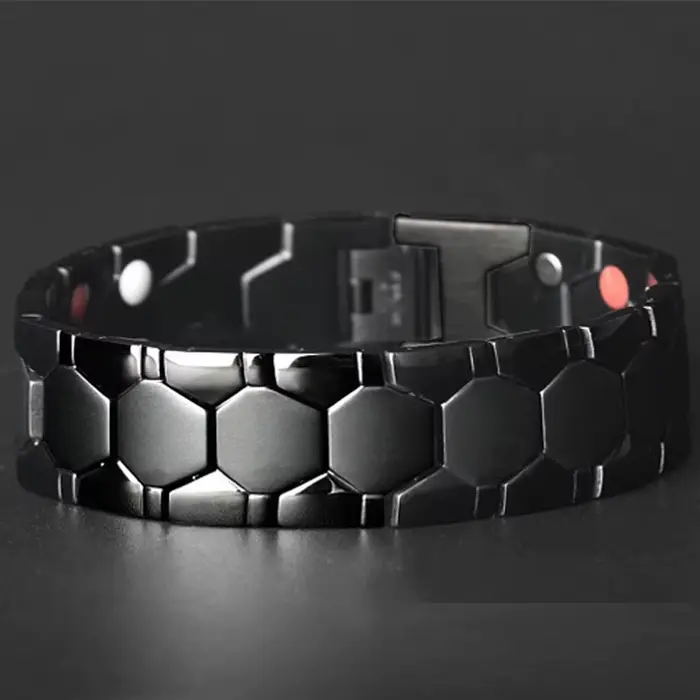 Bracelet de perles d'hématite de guérison anti-fatigue pour hommes