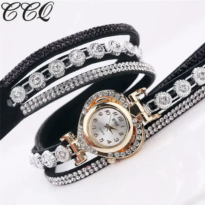 Superbe montre incrustée de diamants pour femme