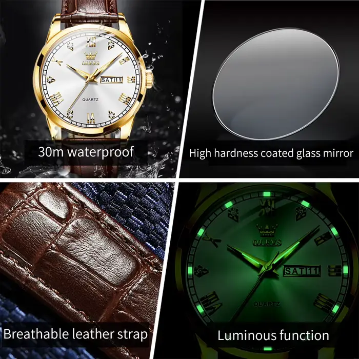Montre à quartz OLEVS 6896 pour homme