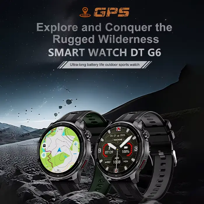 Nouvelle montre intelligente tactique 2026 avec GPS intégré