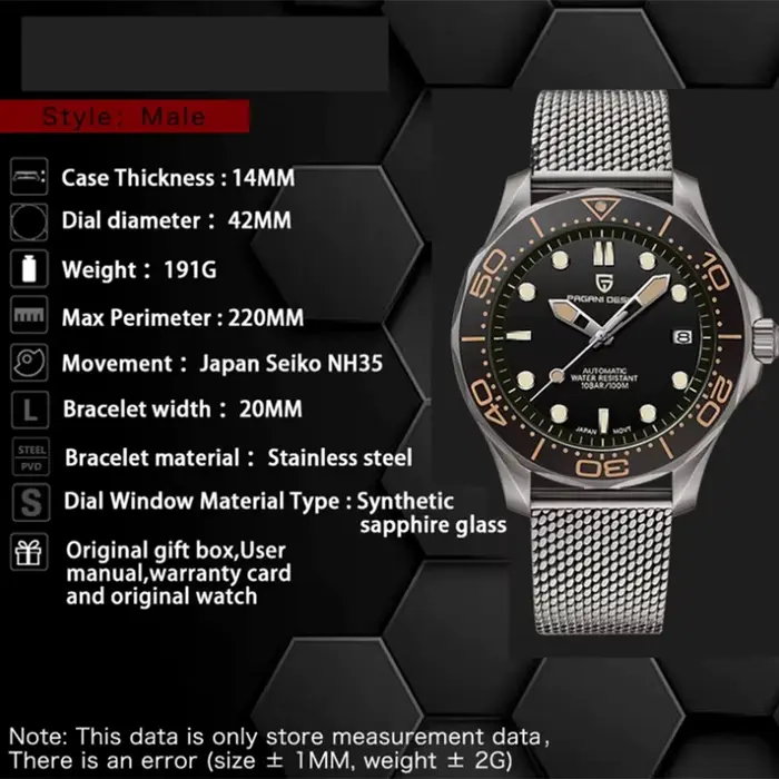Montres pour hommes PAGANI DESIGN 2026 New 007