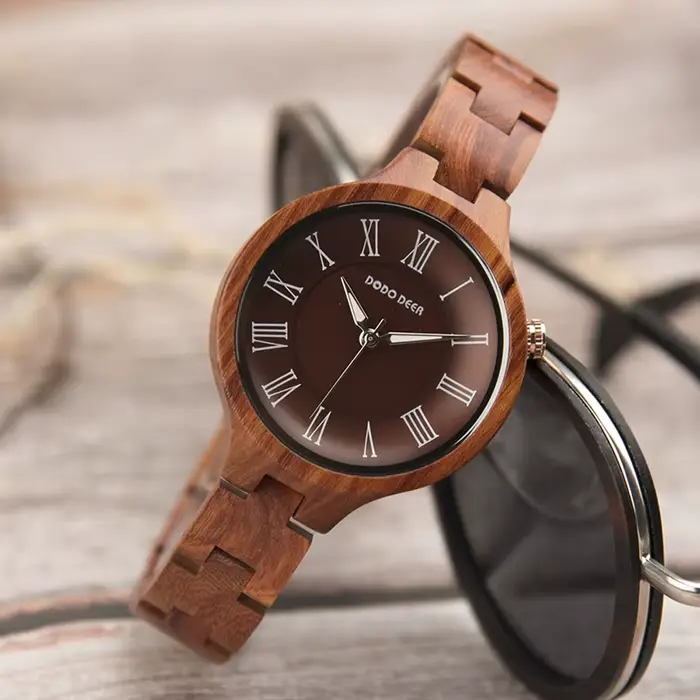 DODO DEER-Montres-bracelets à quartz en bois pour femmes, marque de luxe, haute qualité, cadeau de fête des mères, savoir chaud