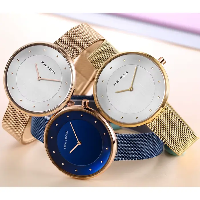 MINI FOCUS-Montre de Luxe à Quartz pour Femme