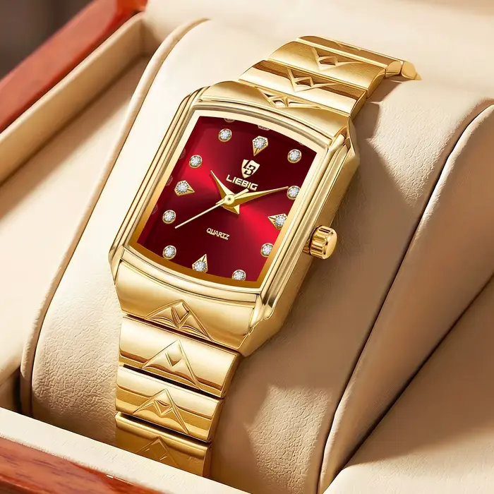 Montre Liebig L8018 Élégante Vintage à Quartz pour Femme Occasions Spéciales Durables Résistantes à l'Eau
