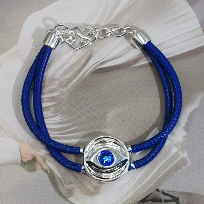 Bracelet en cuir double couche avec pierre de naissance colorée bijou unisexe moderne et élégant pour femmes et hommes occasions spéciales