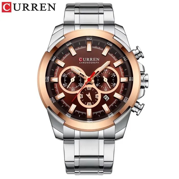 CURREN montre à Quartz pour hommes Top marque de luxe mode affaires montres en acier étanche homme S