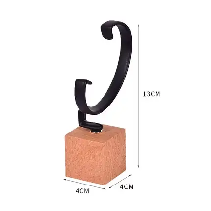 Présentoir de montre en bois haut de gamme, support de montre, organisateur pour bijoux, vitrine de 