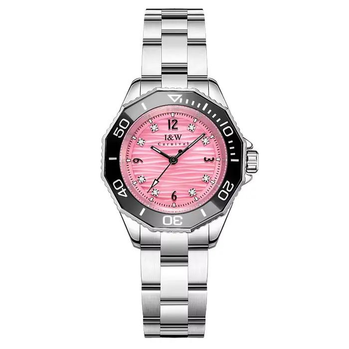 IW CARNIVAL-Montres à Quartz Suisse pour Femme, Marque de Luxe, Saphir, Shoous, Entièrement en Acier