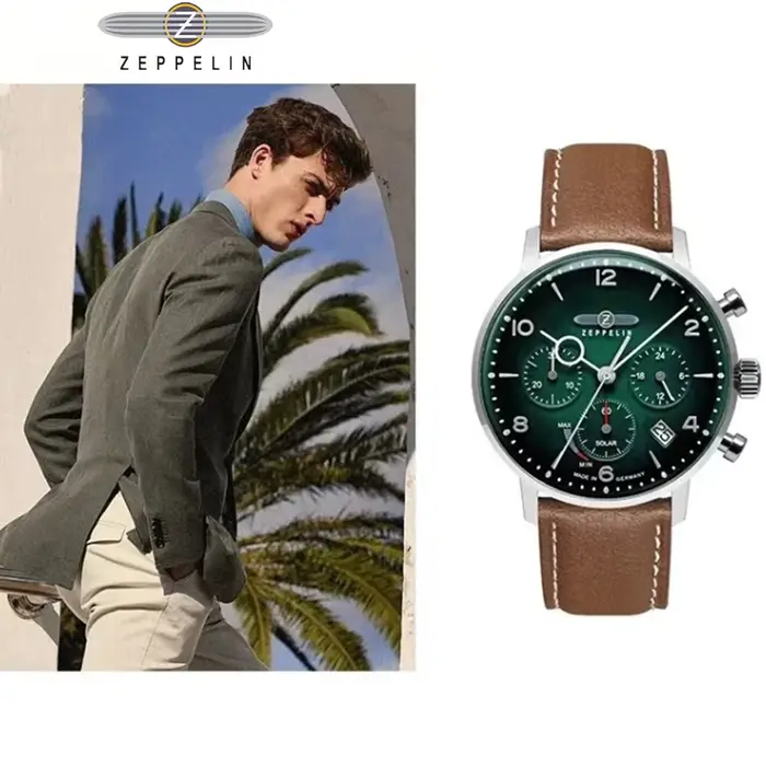 Montre à quartz rétro pour hommes de la série Zeppelin Hindenburg