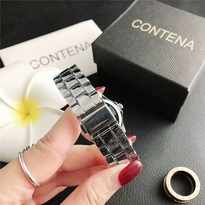 Montre JBAILI pour Femme en Acier Inoxydable avec Strass Tendance Style Fashion et Casual Occasions Spéciales
